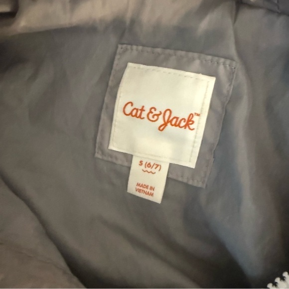 Cat & Jack Gray Windbreaker Jacket - Picture 3 of 4